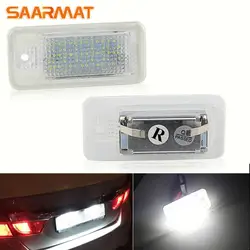 2PCS 12V no error license plate light Number License Plate Light plug and play for A4 A3 A6 C6 A8 B6 B7 S4 S3 S8 Q7 RS4 RS6 Q7