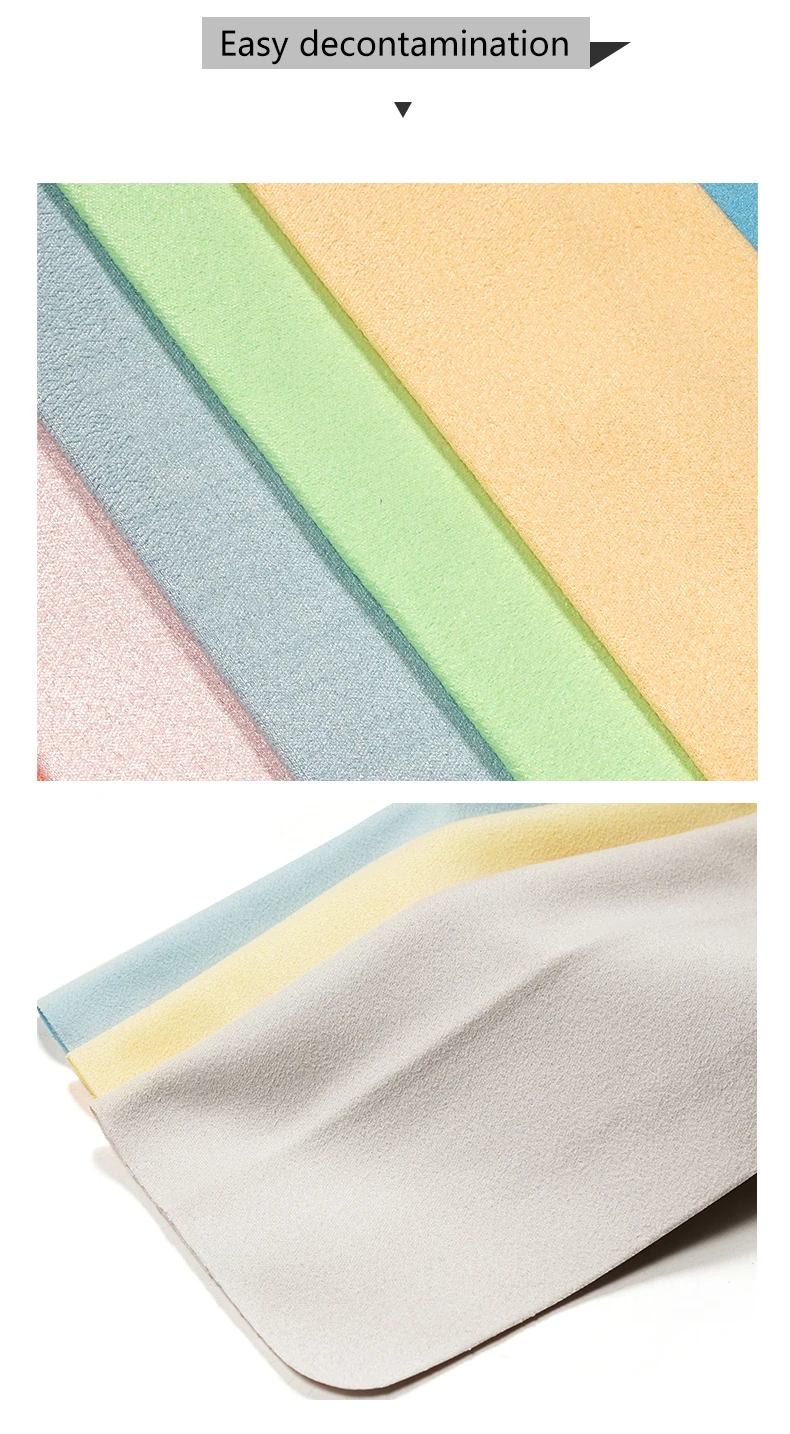 5 Stück/Lot Hochwertige Mikrofaser-Brillenreinigungstücher für Linsen, Chamois-Brillenreiniger, Handybildschirm-Reinigungstücher, Brillenreinigungstücher – Detail 5