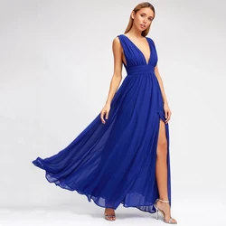 Maxi Dress 2025 Womens Party Holiday Sleeveless Off Shoulder Bodycon Long Dress Ladies Fall Solid Sundress Vestidos Robe Femme