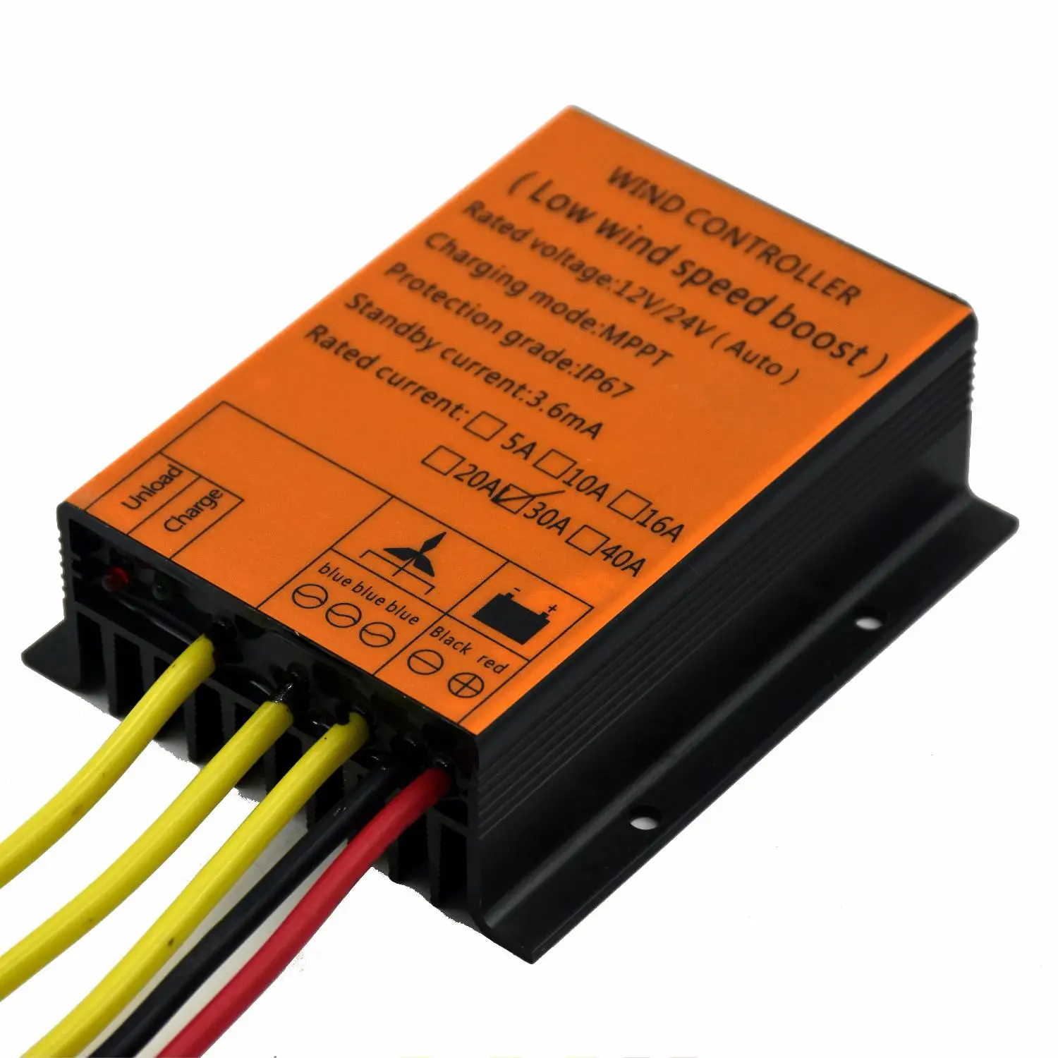 BOOST/MPPT Wind Charge Controller 100W 200W 300W 400W 500W 600W 720W 10A/16A/20A/30A 12V/24V For Wind Turbine Waterproof
