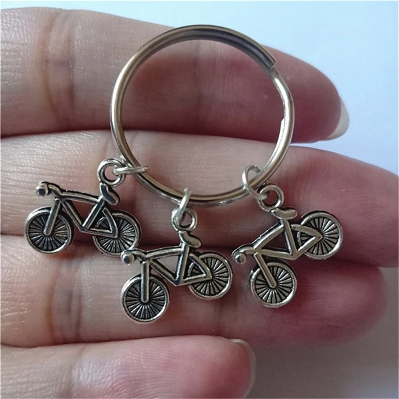 Tiny Bicycle Keychain, Bike Keychain, Sport Jewelry, Cyclist Gift, Bicycle Lover, Outdoor Accessories