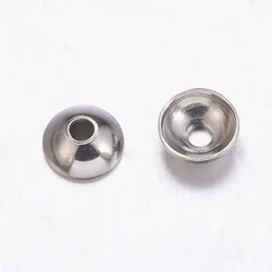 1000pcs 304 Stainless Steel Apetalous Bead Caps 3mm 4mm 5mm 6mm for DIY Jewelry Findings Making Bracelet Accessories Wholesale