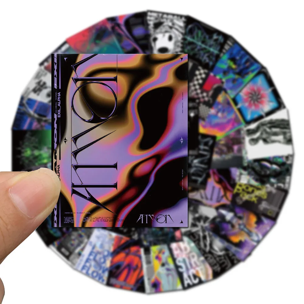 10/20/40PCS Acid Graphics Psychedelic Music Band Aesthetic Stickers Skateboard Laptop Guitar Car Motorcycle Cool Sticker Kid Toy