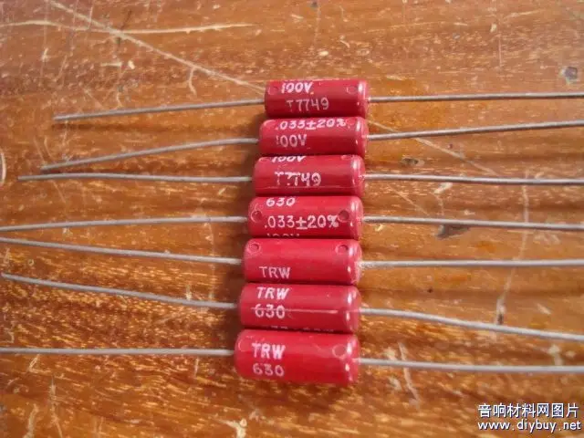 1pcs/1lot American new red beauty TRW tin film electrodeless capacitor 100V 0.033UF 333