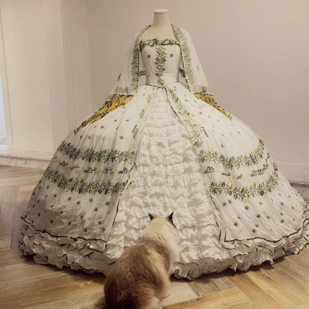 Sottogonna A 6 Cerchi In Taffettà Per Abito Da Sposa E Da Ballo – Vita Regolabile 64-110 Cm, Forma A Cupola