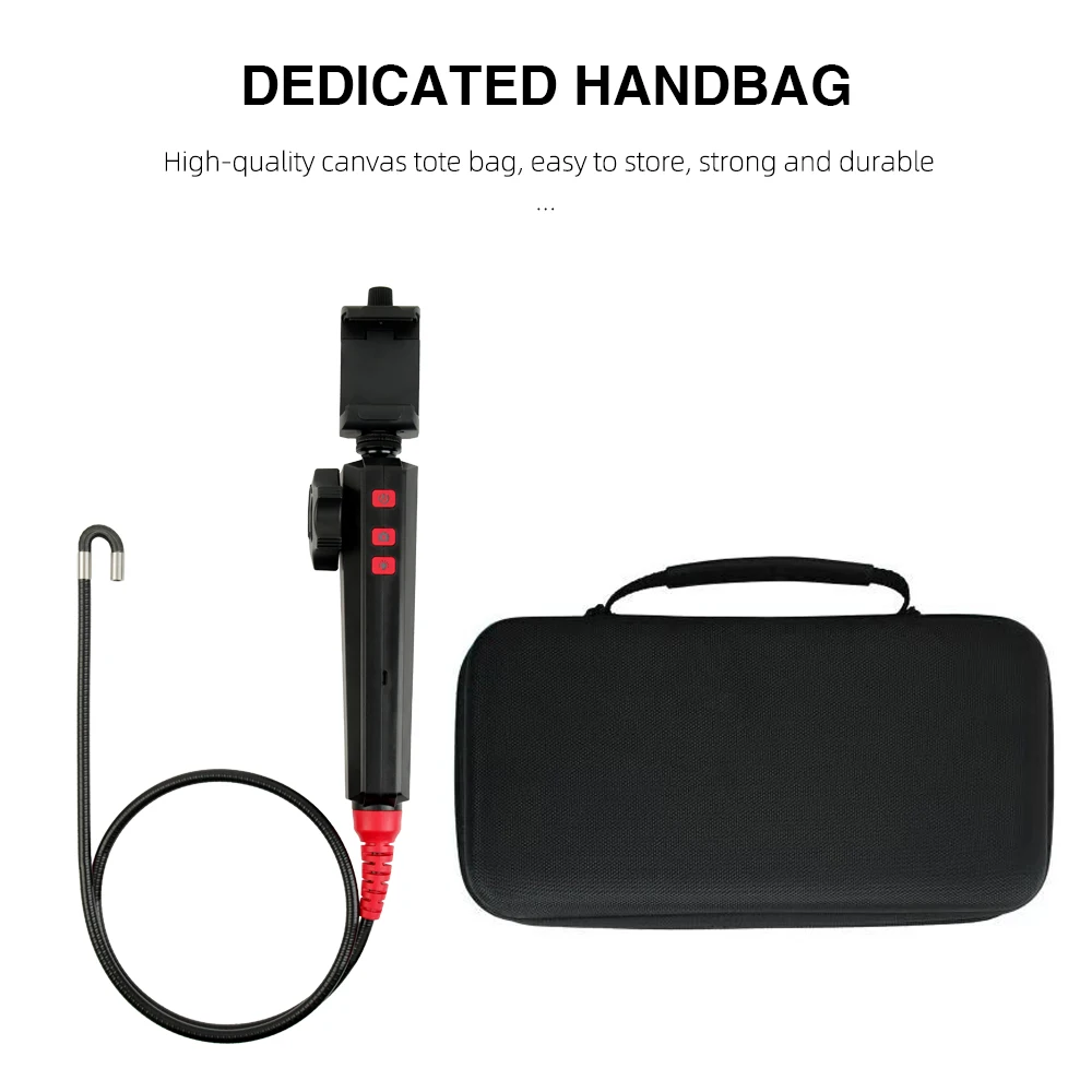 HD 1080P 6MM/8MM 180 Degree Steering Industrial Borescope Endoscope Camera Car Inspection Camera With 6LED For Iphone Android 1M images - 6