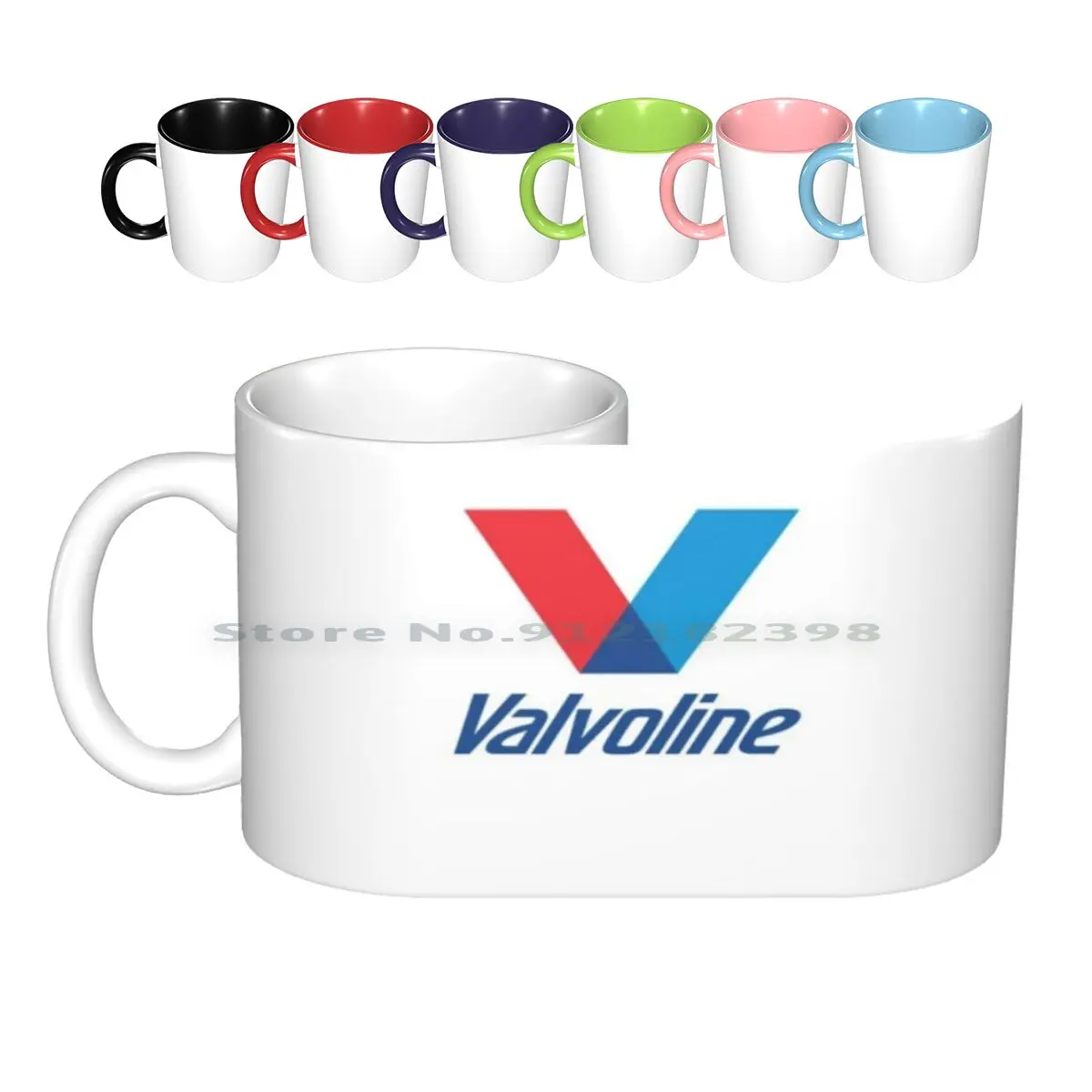 Valvoline Ceramic Mugs Coffee Cups Milk Tea Mug Valvoline Racing Car Race Graphic Creative Trending Vintage Gift Bottle Cup