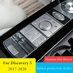 Alloy Car Interior Center Console Mode Adjustment Button Sequins For Land Rover Discovery 5 2017-2020 Accessories Car-styling