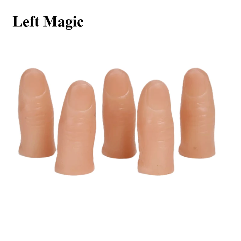 10pcs Child soft Thumb Tip Finger Fake Magic Tricks Close Up Vanish Appearing Finger Trick Props Toy for childen