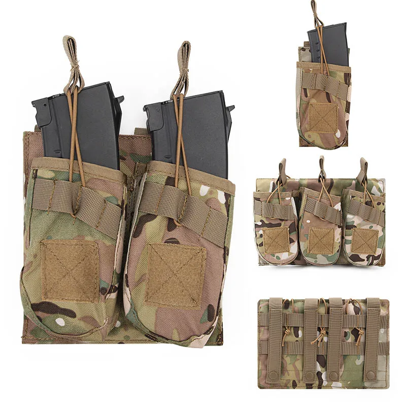 Tactical Molle Magazine Pouch Single/Double/Triple Bag for AK 47 74 Storage Package Holder Hunting shooting Accessory