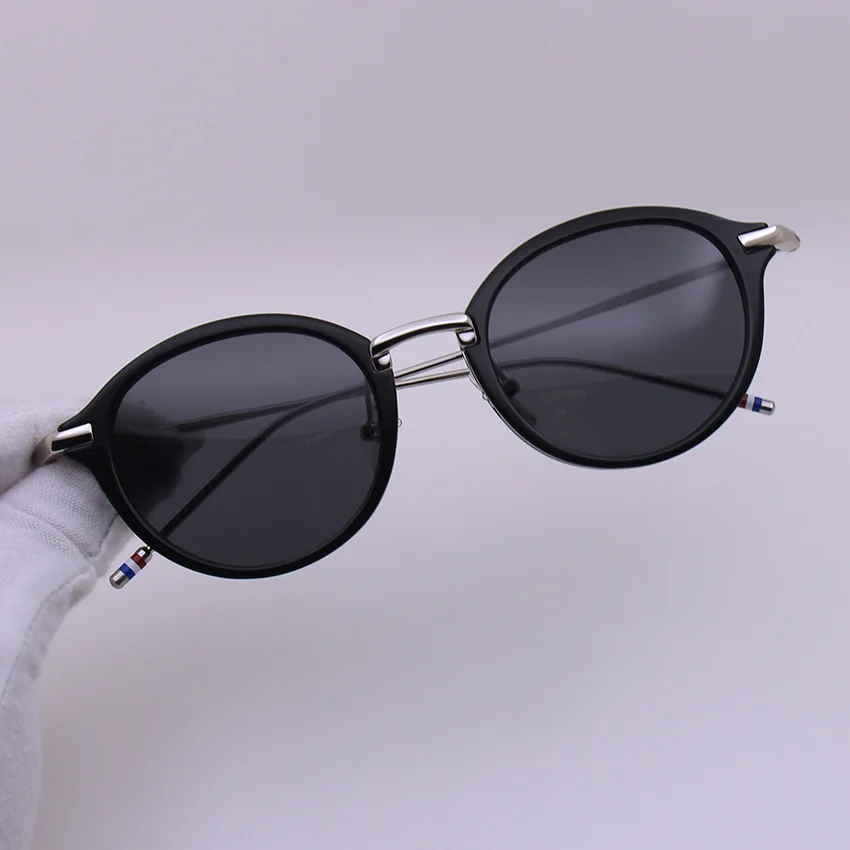 Fashion Brand Design Sunglasses Classic Round Titanium Alloy UV Protection TB011 Men Women Sun Glasses Trendy Spectacles Eyewear