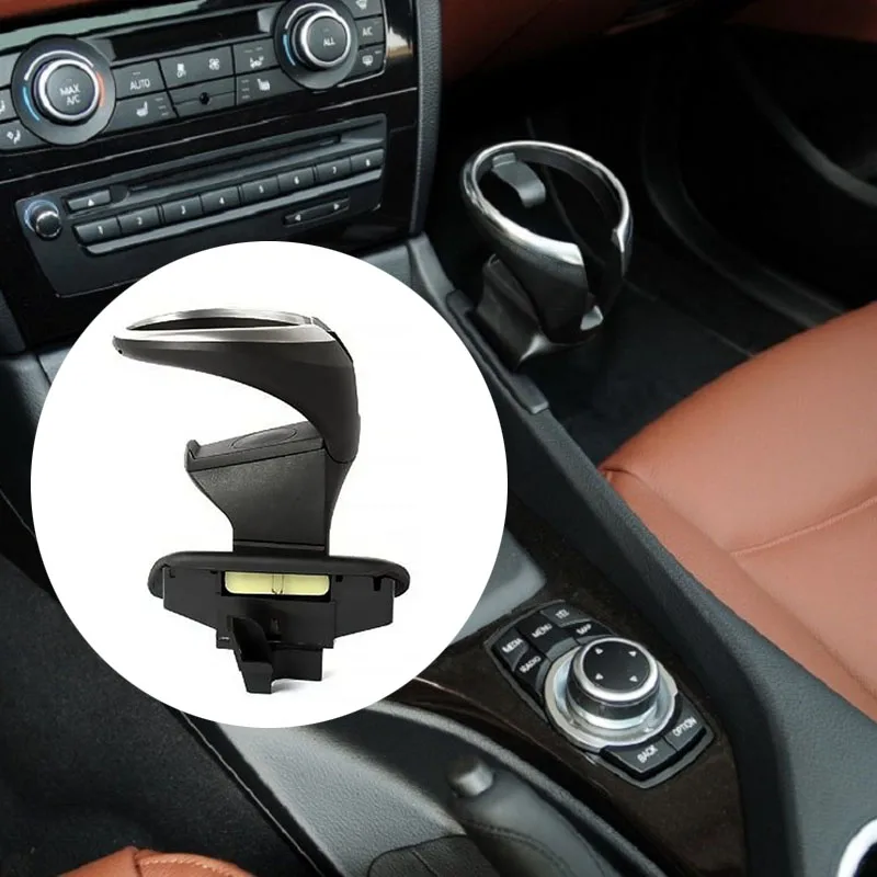 A Set Car Centre Console Cup Drink Holder for BMW 128I 135I 2008-2013 X1 E82 E84 E88 Auto Accessories