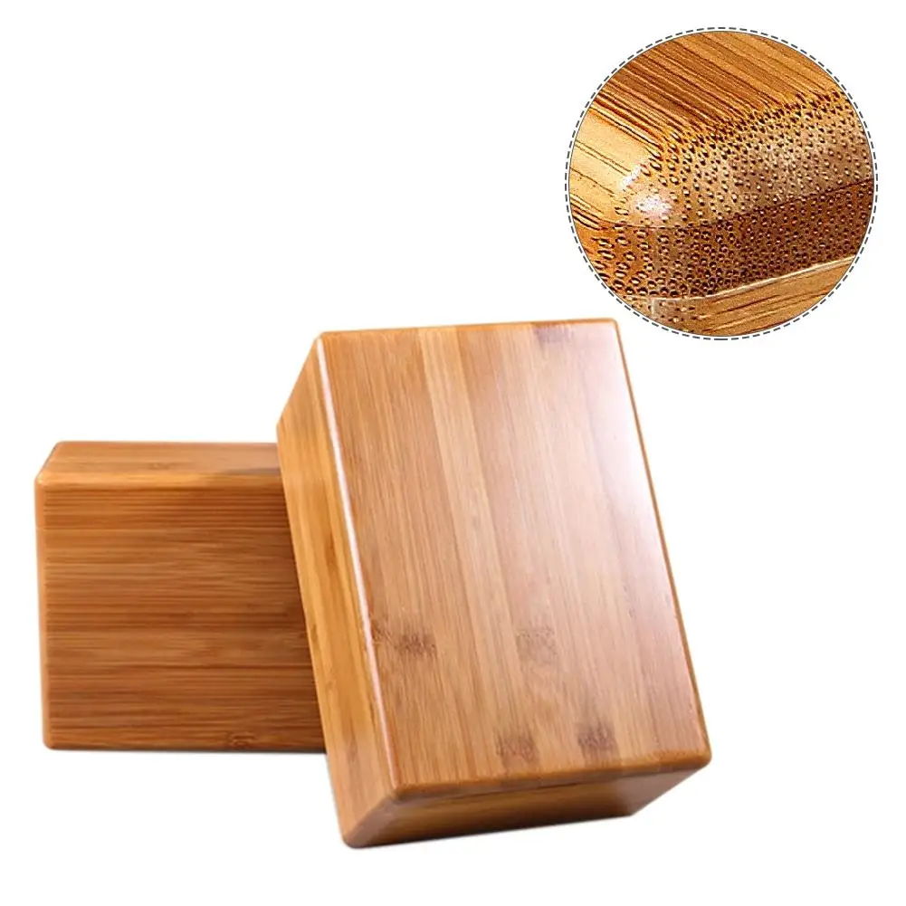 1PC Bamboo SolidYoga Block Sport Home Gym Exercise Wood Yoga Block For Indoor Sport Exercise Workout Fitness Training Brick