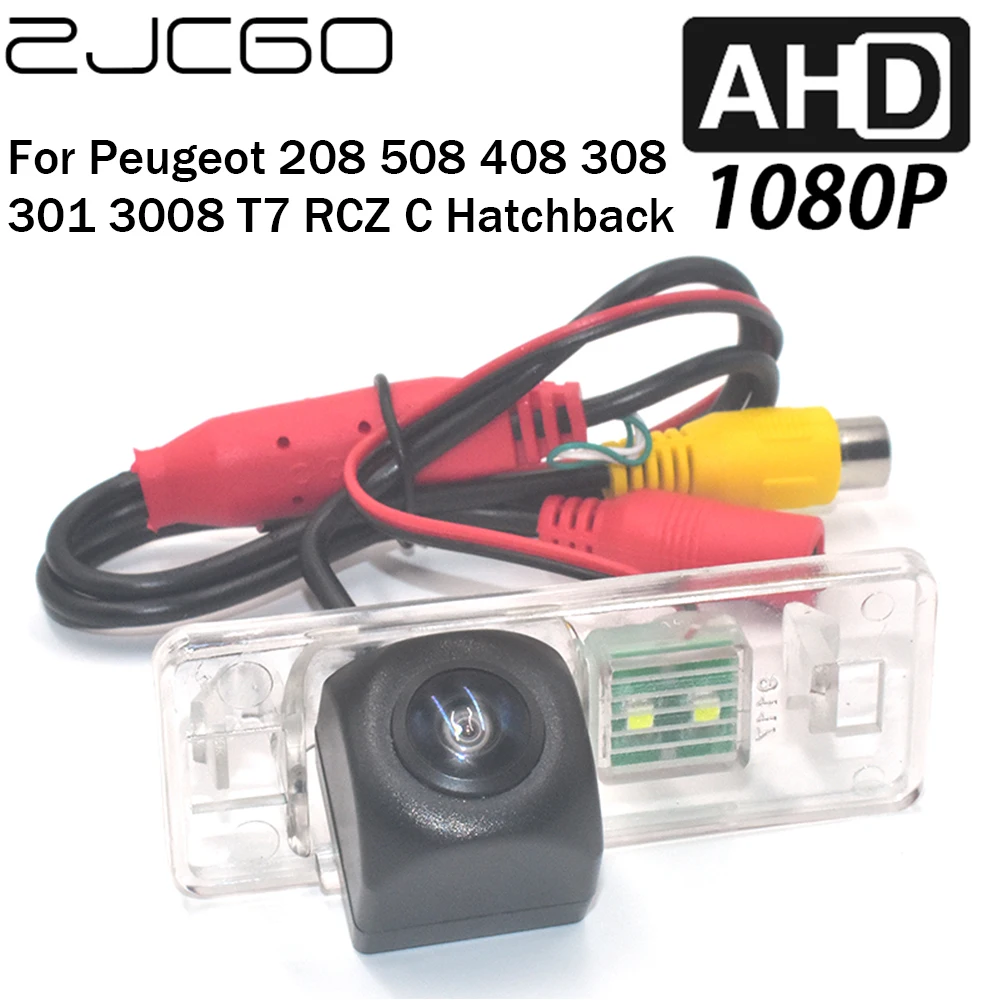 

ZJCGO Car Rear View Reverse Backup Parking AHD 1080P Camera for Peugeot 208 508 408 308 301 3008 T7 RCZ C Hatchback