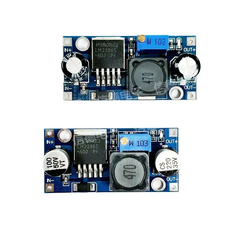 電源モジュールlm2596s DC-DCステップダウン/調整可能ステップダウン/安定化スーパーlm2576コンデンサ