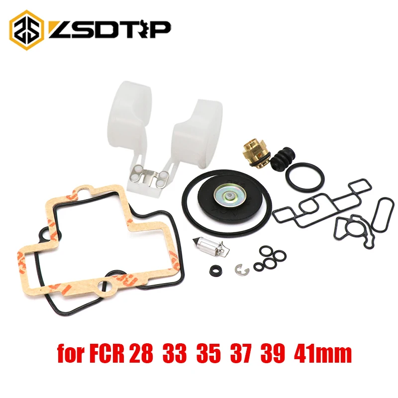 ZSDTRP Carburetor Repair Kit For Keihin FCR SX EXC FCR39 2001 KTM400/520 Slant Body Motor Repair Kit Carburetor Set Tool Gasket