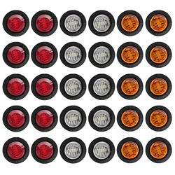 DRL 12V 24V LED Side Marker Light Camion Auto Trucks Lorry Trailer Bus Tail Brake Lamp Truck Accesorios Luces Traseras