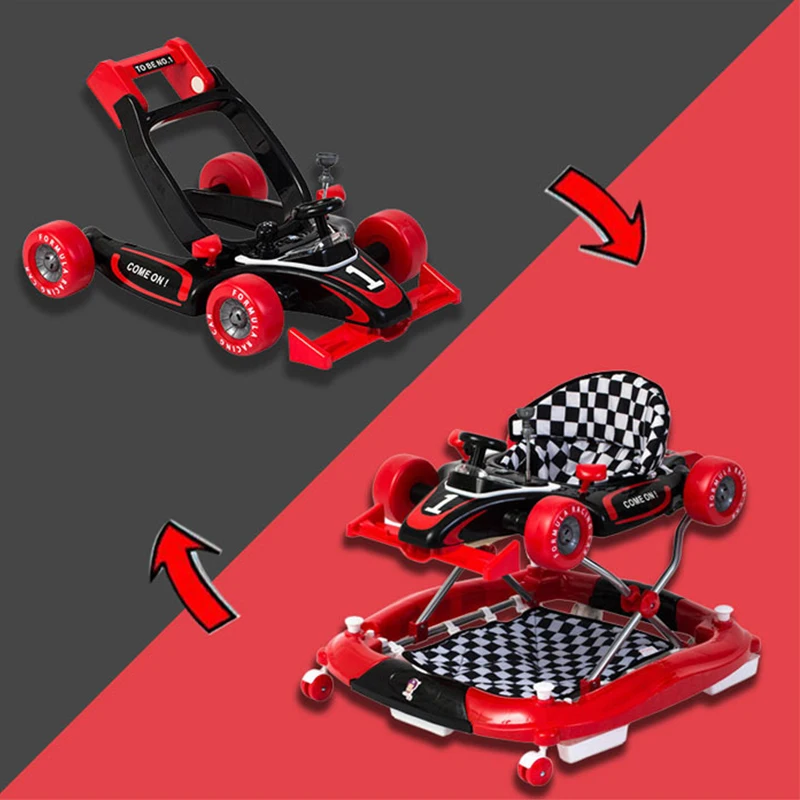 Multifunzionale Anti-ribaltamento girello Push Cart Toddler Walking Car pieghevole Trolly Safety Seat Balance Car Kids Scooter