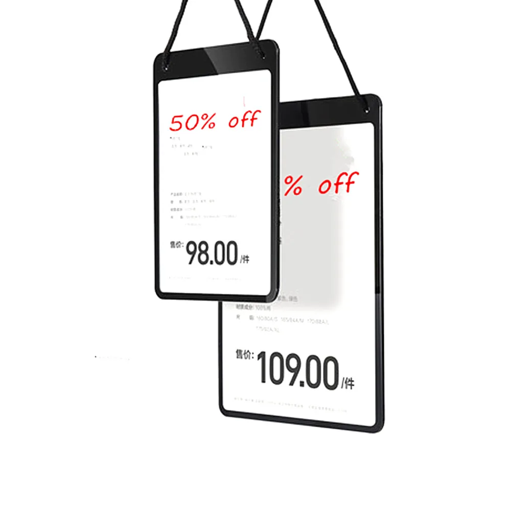 Plastic Hang Up Poster Advertising Display Board Frames Pricing Paper Card Insert Vertical 1Pack