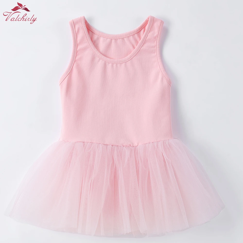 สีขาวบัลเล่ต์ Dancewear ผ้าฝ้ายเด็กเต้นรำ Class ชุดกระโปรง Tutu กระโปรง Ballerina เสื้อผ้าเด็กวัยหัดเดิน