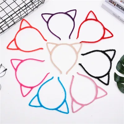 New fashion Harajuku style little devil cat press hair plush cat ears headband