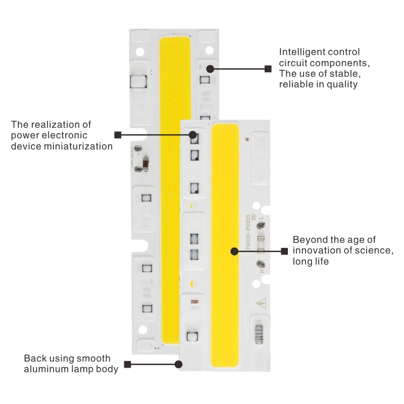 Imagem -04 - Led Chip 30w 50 70 100 120 150 Cob Chip para Led Luz de Inundação ac 110v 220v Branco Frio Branco Quente Led Spotlight Lâmpada Grânulos