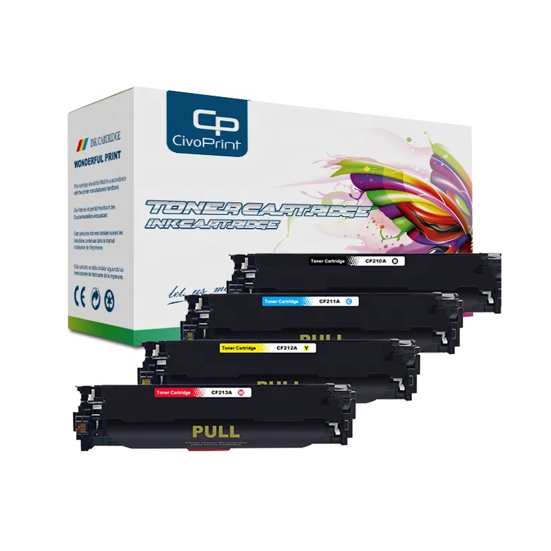 Civo 1 pcs CF210A CF210 210A CF213A 131a Compatible Color Toner Cartridge For HP LaserJet Pro M251n M251nw M276n M276nw printer