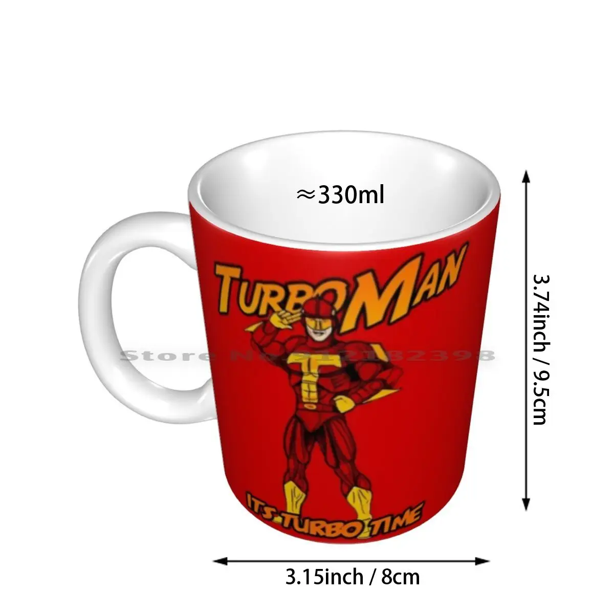 Turbo Man Ceramic Mugs Coffee Cups Milk Tea Mug Turbo Man Jingle All The Way Arnold Schwarzenegger Xmas Christmas Creative