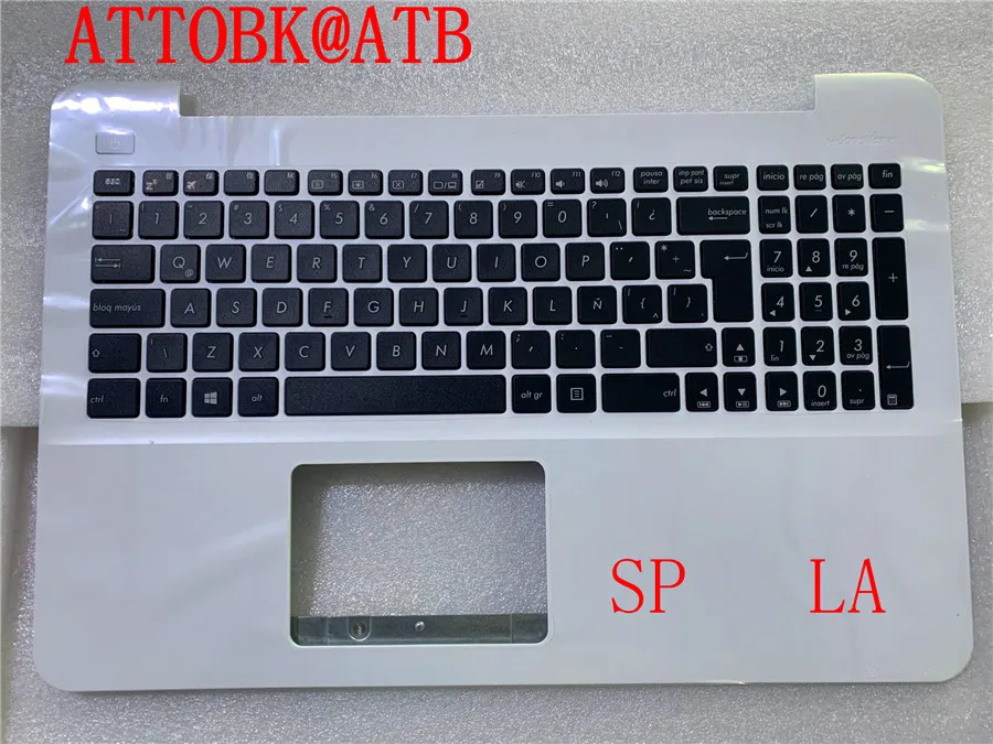 Hiszpańska/latynowa/BR klawiatura do laptopa Asus X555LD X555LN A555L F555L R556L VM510L W519L Y583L R557 W509 X555S X555D z powłoką C