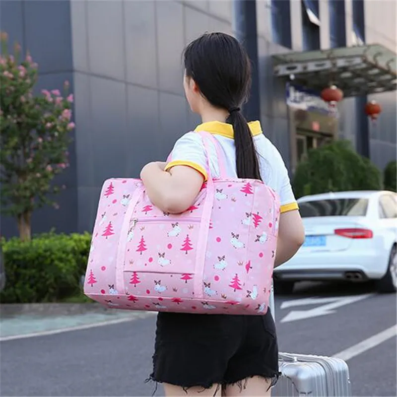 Bolsa de viaje de gran capacidad para hombres y mujeres, organizador Personal de viaje, bolsas de lona para ropa, equipaje de mano, bolsa de fin de