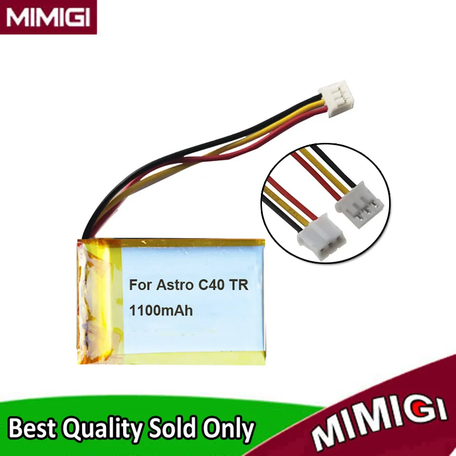 Original Replaces 1100mAh 3 Wires Plug Battery For Garmin Astro C40 TR Game Controller Accumulator AKKU