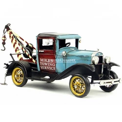 Tinplate Model Tin Model Of Creative Crafts Ornaments Retro Home Accessories Tow Truck Classic Cars Vintage