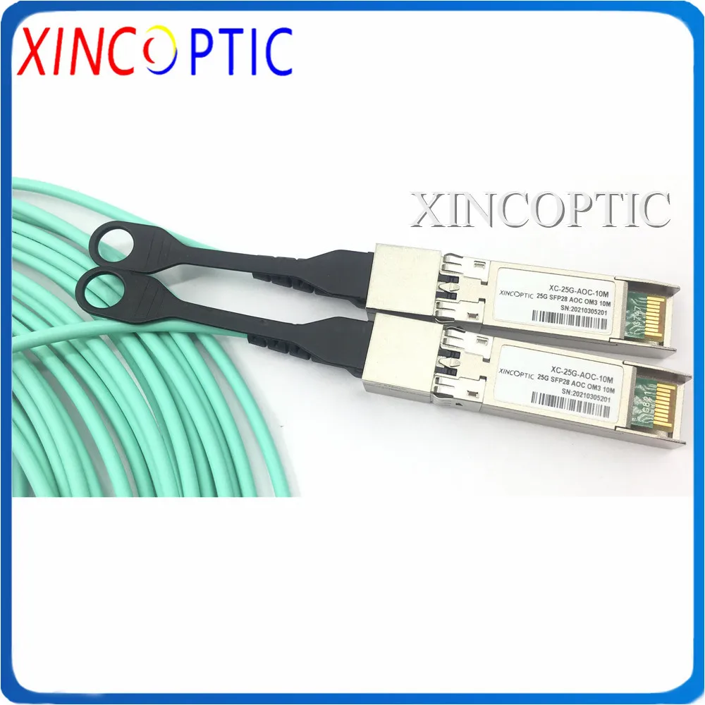 2 шт. 25 Гбит/с SFP28 10 м OM3 АОС кабель, 25G SFP28 для SFP28 10 м (33ft) Mellanox MFA2P10-A010 совместимый 25G SFP28 активный оптический кабель