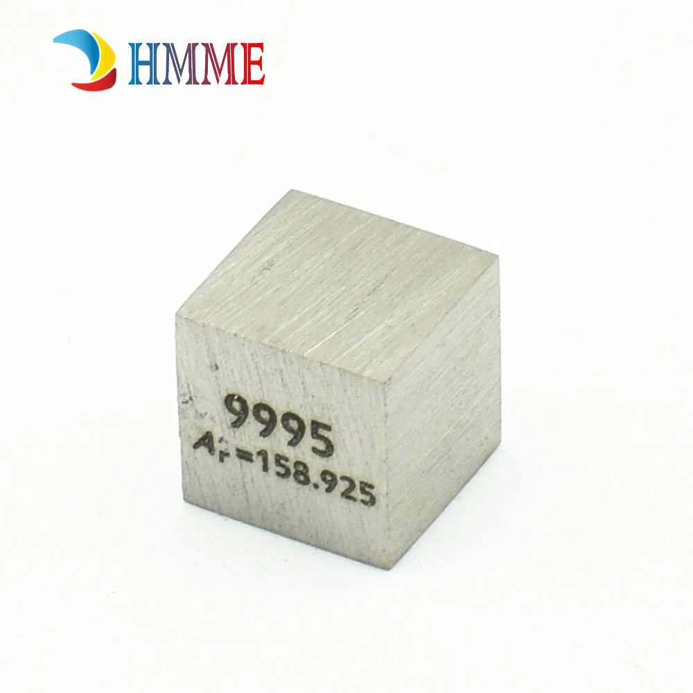 Rare Earth Terbium Metal 99.95% Element Tb 10x10x10mm Density Cube Pure In Periodic Element