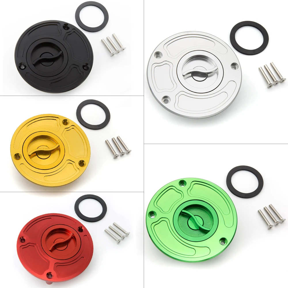 For Kawasaki ZX-10R 2004-2005 ZX-6R 2003-2006 ZX-6RR 2006+ Fuel Tank Oil Cover Cap Aluminum Motorcycle Accessories