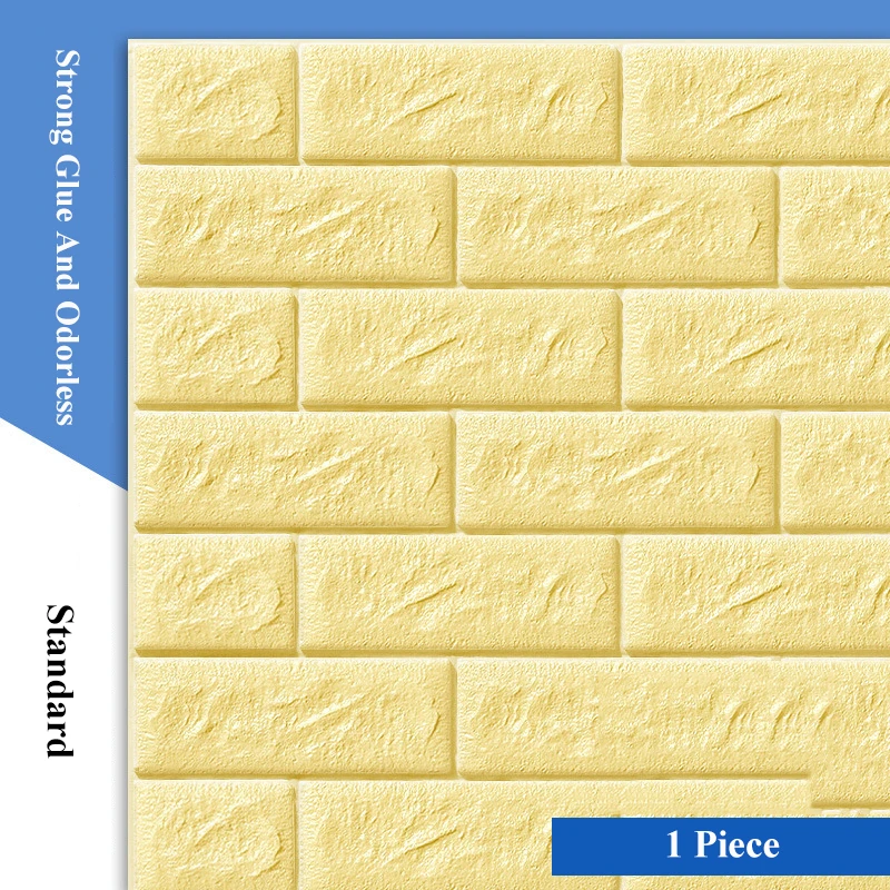 1 قطعة 70 * 77 سنتيمتر ملصقات جدار ثلاثية الأبعاد ستيريو ذاتية اللصق رغوة الطوب غرفة المعيشة الطابق غرفة نوم رياض الأطفال ورق حائط للزينة المنزلية
