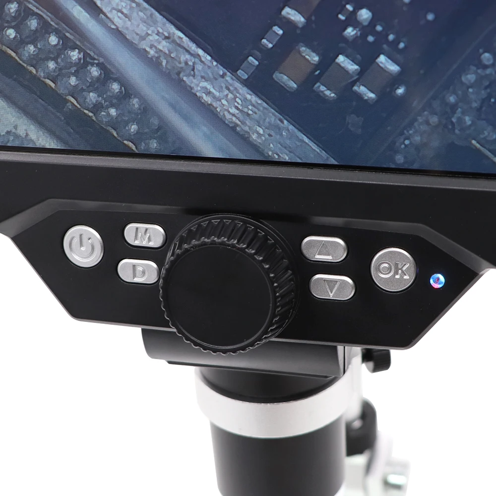 12MP 1200X USB Magnifier Electronic Microscope Portable 1080FHD 720P VGA Microscope +7 Inch HD Screen for PCB Motherboard Repair