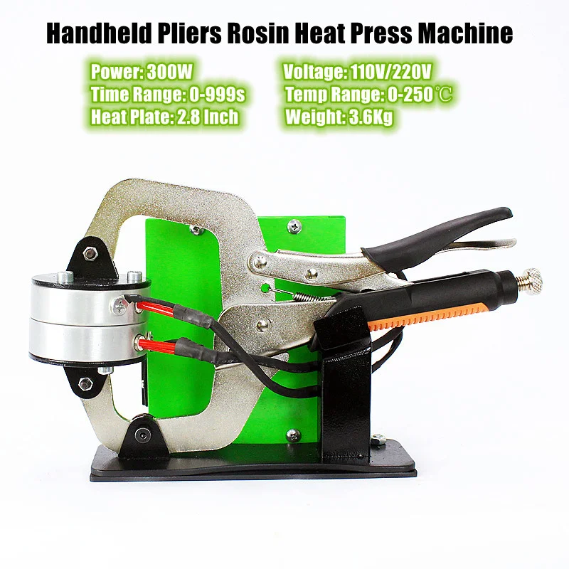 New AP2011 Handheld Pliers Rosin Heat Press Machine 300W 2.8 Inch Dual Heated Press Plates Solventless Extraction For Oil Wax