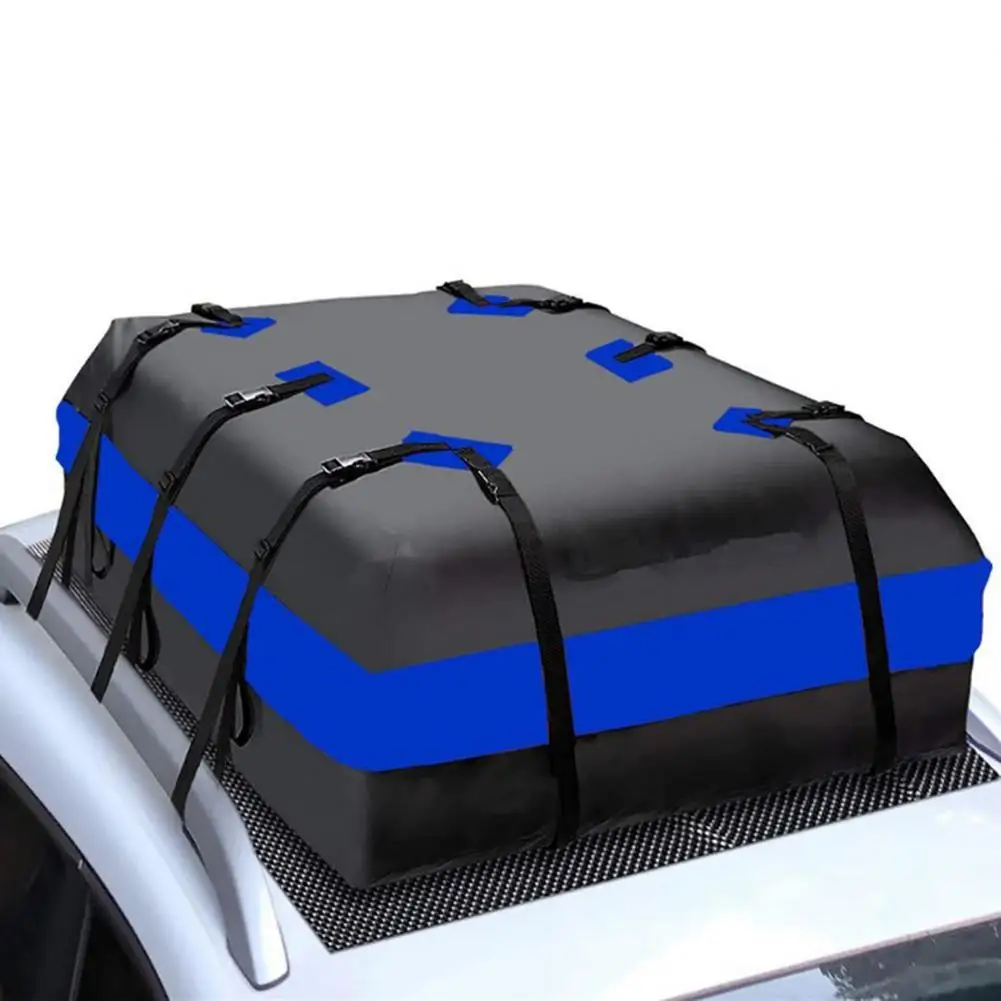 Durable Car Roof Bag Waterproof Rooftop Cargo Carrier With Non-slip Pad And Drawstring Univeral Auto Roof Storage Bag