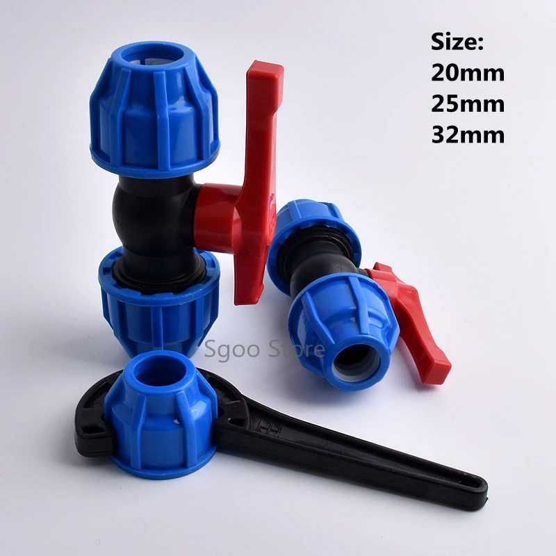 2-8Pcs Hi-quality PVC PE Pipe Union Valve Quick Connector Water Pipe Fittings Ball Valve Garden Agricultural Accessories