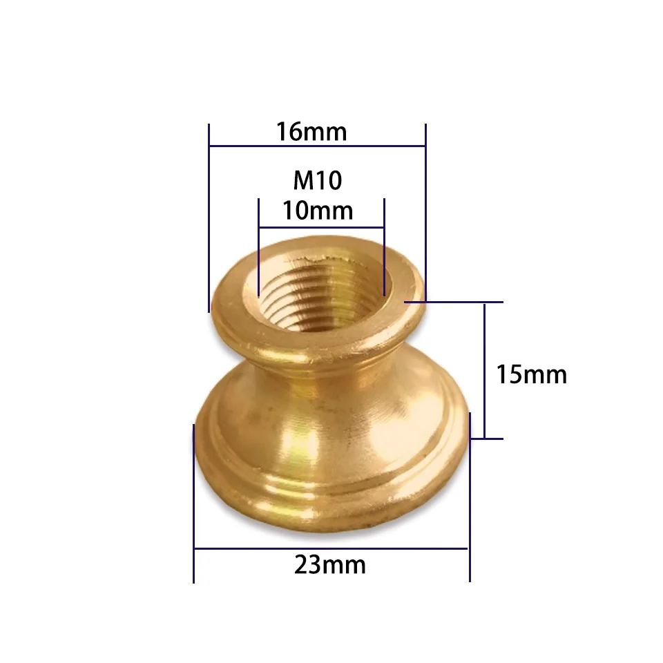 M10 Internal Teeth I-Shaped Joint I-Shaped T-shaped Thick Washer Nut Connector Adapter Lamp Pure Brass Fittings