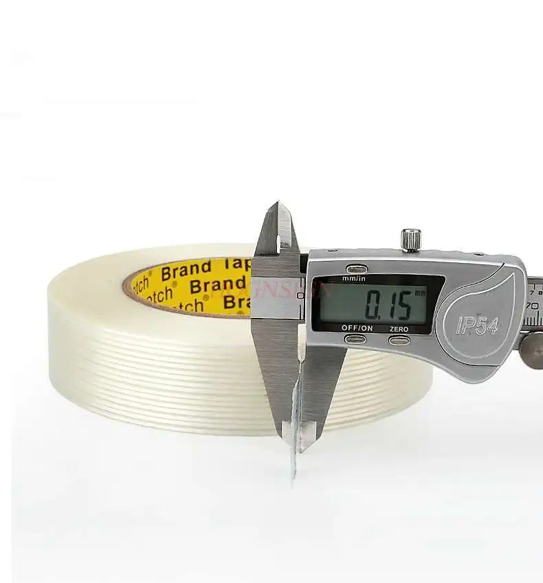 2pcs Fiber tape strong high viscosity non-marking single-sided transparent waterproof high temperature resistant stripe