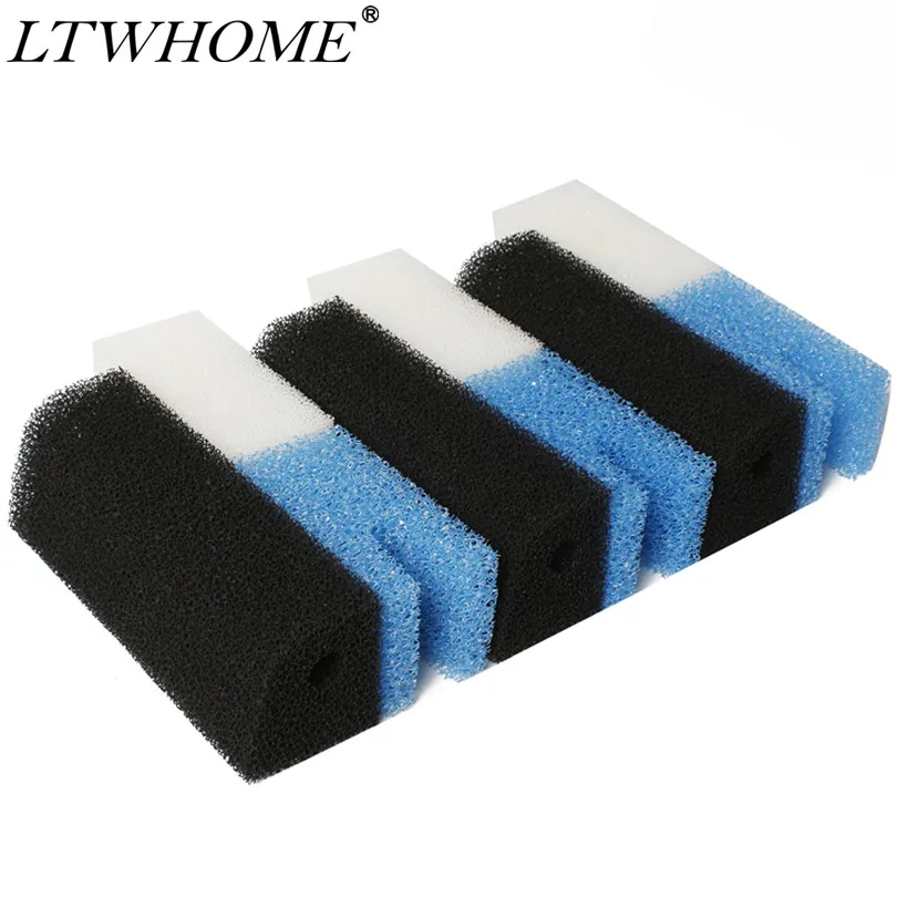 LTWHOME-Juego de esponjas para acuario, esponjas compatibles con Ferplast Blumec 05, filtro interno Bluclear 05