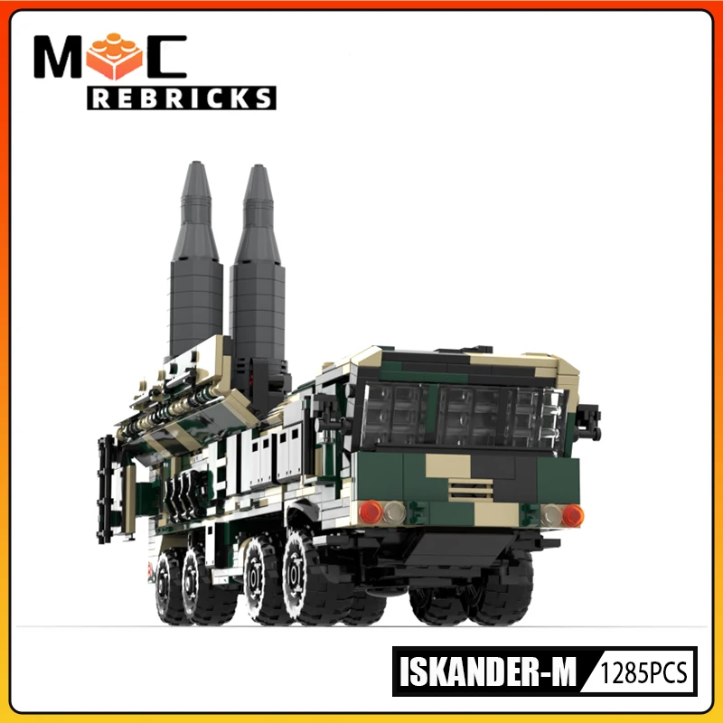 Modern Military Vehicle Iskander missile MOC Building Block Model Bricks Kits Kids Toys for Children Christmas Gift