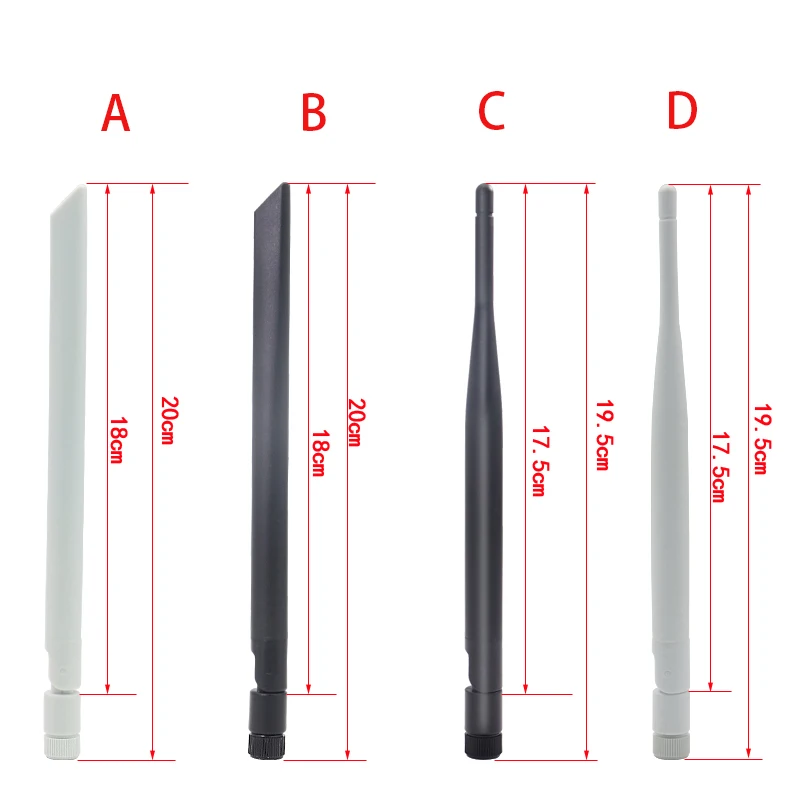 5G omnidirectional high gain 7DBI glue stick antenna 5G wireless network card routing antenna wireless module folding antenna