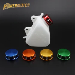 For Kawasaki KLX 250 KLX250 Plastic Motorcycle Radiator Water Tank CNC Caps Coolant Reservoir Overflow Protection Spare Parts