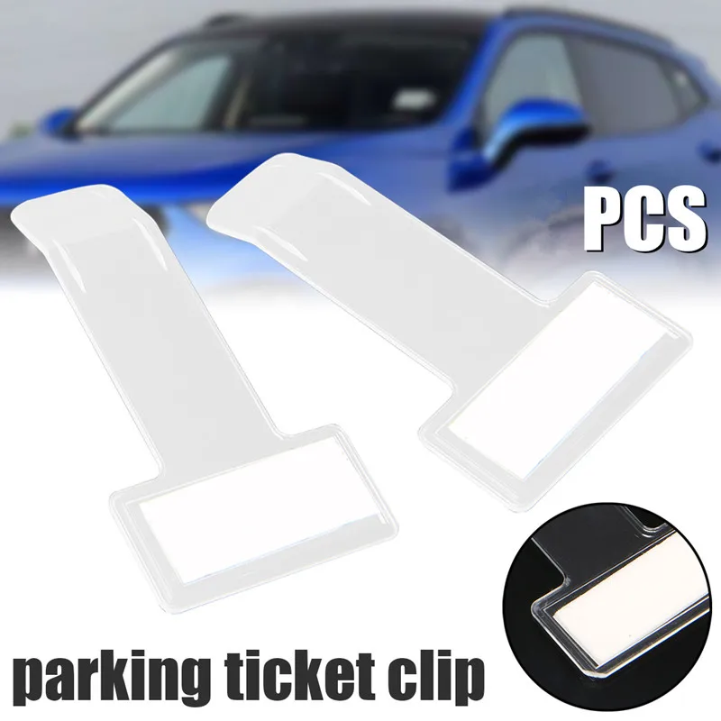 2/5pcs Car Stickers Mini Transparent Ticket Folder for VW Polo Passat B6 B5 B7 B8 Audi A3 A4 B6 B8 B7 B5 A6 C5 C6 Q5 A5 Q7