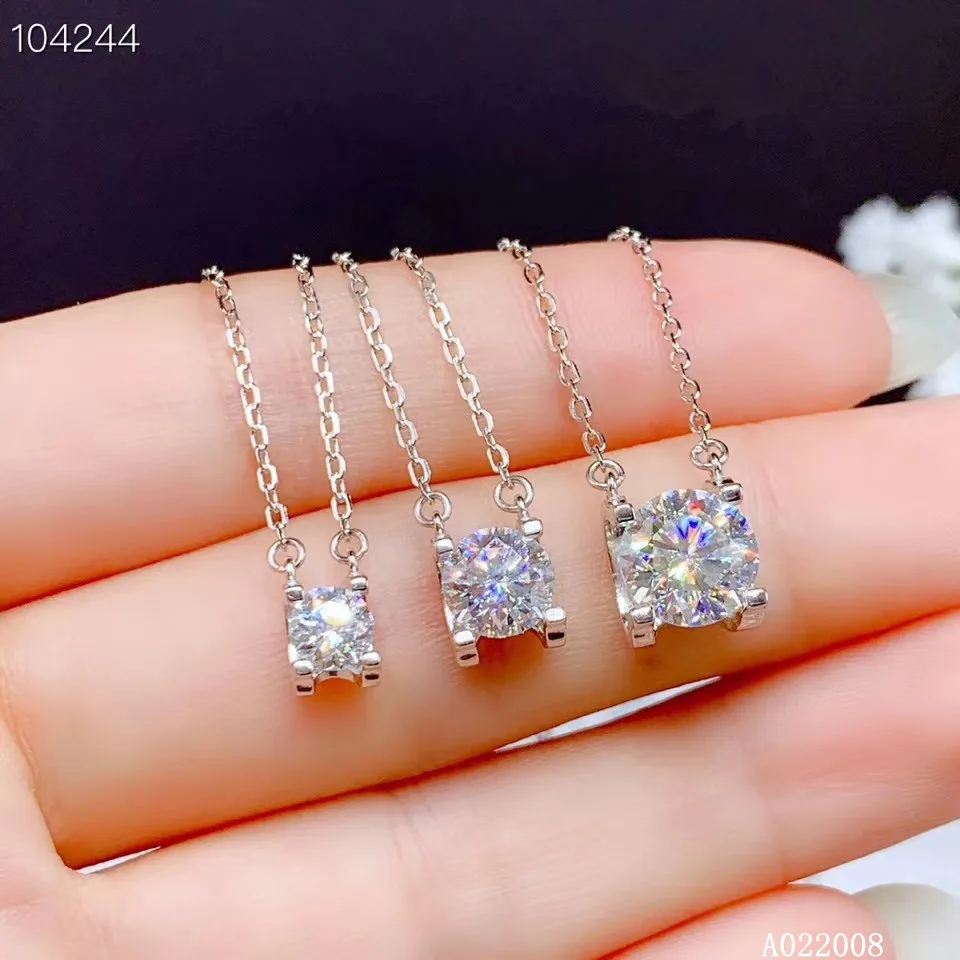 

KJJEAXCMY Fine Jewelry 925 Sterling Silver inlaid Mosang Diamond ladies new pendant fashion necklace support test hot selling