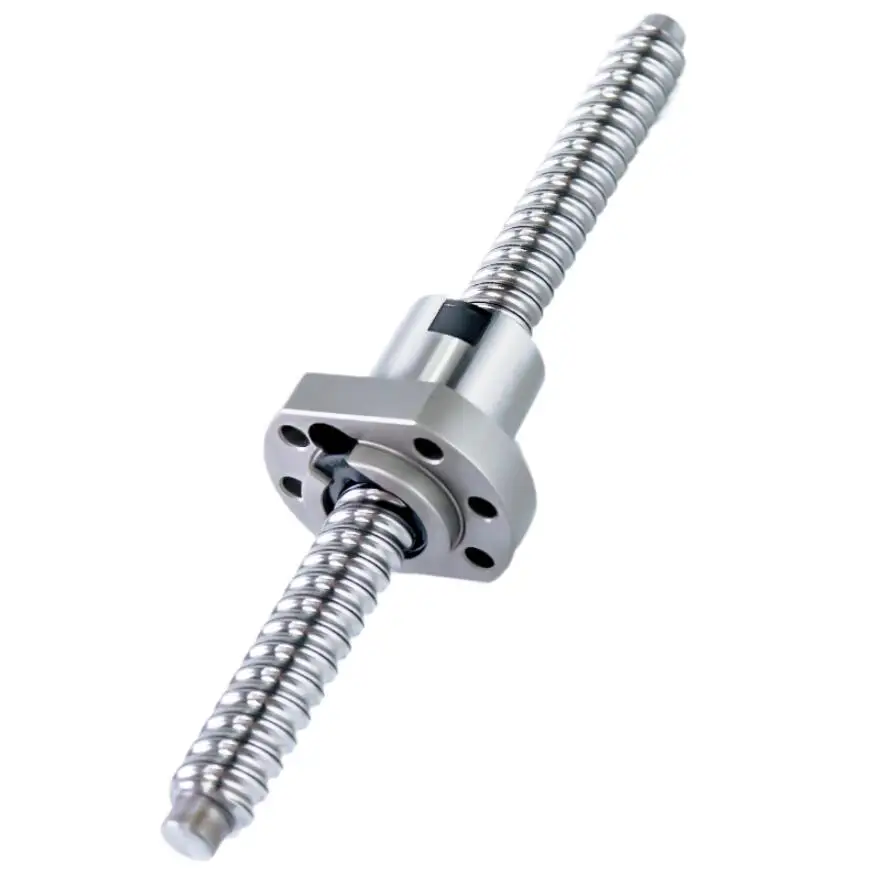 C5 SFA1610 BallScrew End Machined WIth BallNut 250mm -2000mm Anysize Roller Screw End Machining With Single Ball Nut For CNC