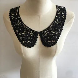 Black And White Neckline Lace Fabric DIY Hollow Lace False Collar Embroidery Applique Decoration Clothing Sewing Accessories